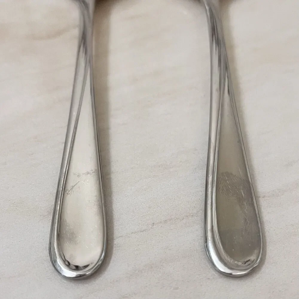 2pc ONEIDA Flight-Reliance Stainless Teaspoon 6 1/8” Glossy Replacement Flatware